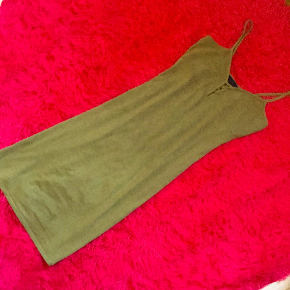 Suede Olive 🫒 Dress